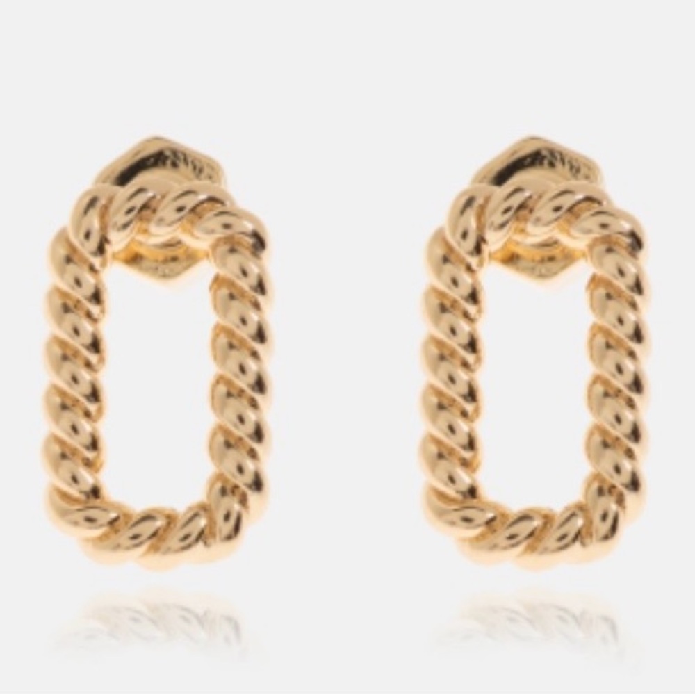 All Saints Rope Hoop Earrings